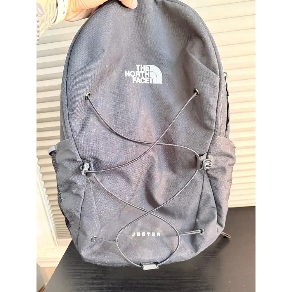 The North Face Jester Backpack Black FlexVent Laptop School Travel Bag